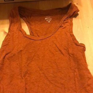 Burnt Orange Jcrew Linen Tank